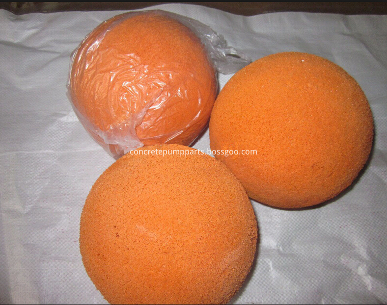 concrete pump accessories cleaning ball 