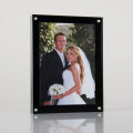 Transparent and Black Acrylic PMMA Photo Frame