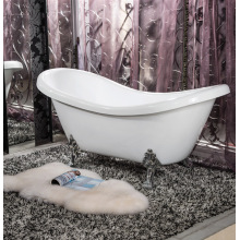 Acrylic Classical Bathtub with 4 Metal Legs for Adults