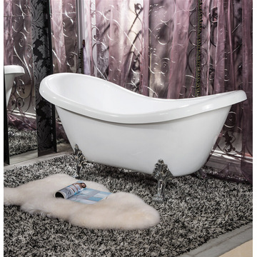 Acryl Klassische Badewanne mit 4 Metall Beinen für Erwachsene