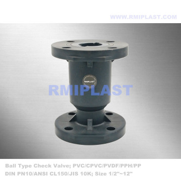 PP Ball Check Valve Flance Pn10