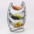 3 Tier Metal Wire Fruit Basket For Kitchen