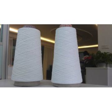 Raw White Polyester Yarn / 100% Polyester Spun Yarn