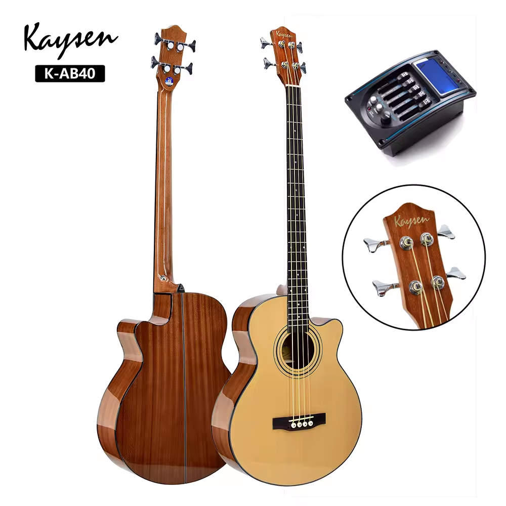 Kaysen 4 Strings Wood Bass Guitar K-AB40 (25) Kaysen 4 Strings Wood Bass Guitar K-AB40 (25)