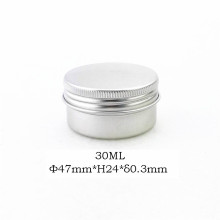 30ml Food Grade Aluminium Jar Natürliches Glas