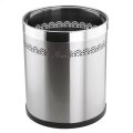 Open Top Stainless Steel Hollow Waste Bin