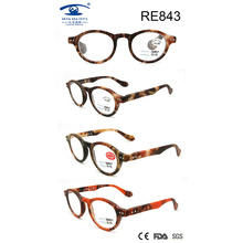 Мода круглые рамки матовые женщины высокого качества очки для чтения (RE843)