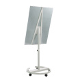 Magnetic movable tempered glass flipchart mobile white board