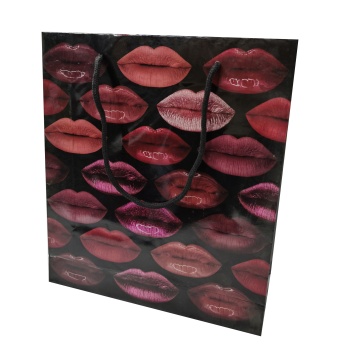 Strong Durable Cosmetic glossy art paper shopping bag