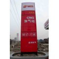 Outdoor Customized Advertising LED Pylon Sign Boxes for Gas Station Using