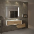 Bi-View Recessed Design Bathroom Vanity Led Mirror Cabinet