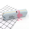 Flamingo style cute canvas  pencil case