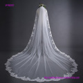 Bride Lace Wedding Veil Long Tail Estilo 3 metros véu nupcial com pente de cabelo