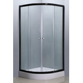 Simple Shower Enclosure with Black Aluminium (E-01Black)