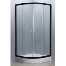 Simple Shower Enclosure with Black Aluminium (E-01Black)