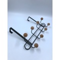 Over The Door Hanger Rack 8 Wood Hooks