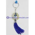 Israel Horseshoe evil eye keychain