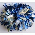 Cheerleading POM Poms: Holo Silver Mix Purple