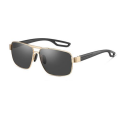 Gold Aviator Retro Men Sunglasses For Beach