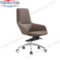 Luxury Ergonomic Green Le cuir Office Chairs