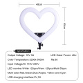 Luz de fotografía portátil con luz de relleno LED en forma de corazón