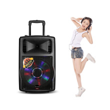 Haut-parleur Karaoke Puissant Trolley DJ de 15 &quot;