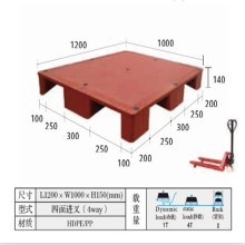 HDPE Heavy Duty Durable Plastic Injection Tray for Warehouse Transportion