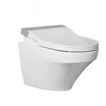 Inodoro de bidet de alta gama inodoro inteligente de pared con cubierta de asiento inteligente