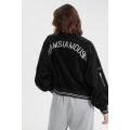 Chaqueta de uniforme de béisbol de bordado de la calle estadounidense