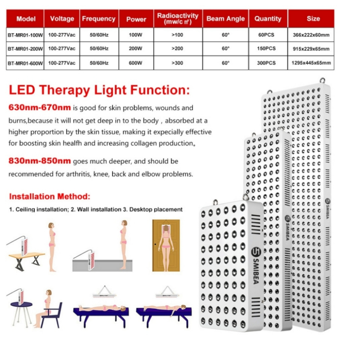 Amazon Hot Sale PDT Led Red Light Therapy