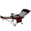 Chaise de camping pliante inclinable Mesh Lounge avec repose-pieds