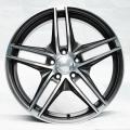 Black industrial alloy wheel