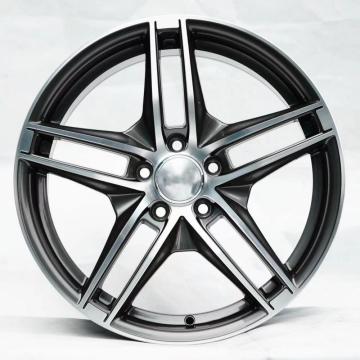 Black industrial alloy wheel