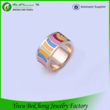 Gold Ring With The Enamel Wholesale Price