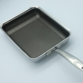 Specical Honeycomb etching Nonstick Stainless Steel Skillet