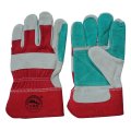 Double Palm Cowhide Split Leather Cut Resistant Working Gloves