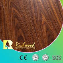 Piso de madera del vinilo laminado de madera laminado en U laminado U-acanalado del roble de la nuez de 8.3mm E1 AC3