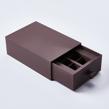 Dark Brown Drawer Storage Boxes with Divider