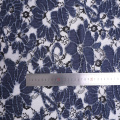 Denim Flower 3D Laser Cut Lace Embroidery Fabric