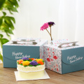 Birthday Cake Box Hand-held Transparent Ivory Board