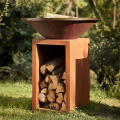 Rust Rust Corten Brasero Barbq de acero al aire libre