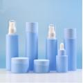 Blue Cosmetics Cream Jar and Lotion Bottle Sets