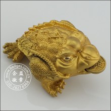 3D Gold Kröte Gehäuse Dekoration, benutzerdefinierte Maskottchen (GZHY-HD-081)