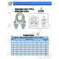 Meallable a Type Wire Rope Clips