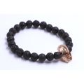 Fashion Helmet Charm Lavastone Beads Bracelets