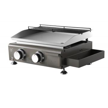 Propane Gas Griddle 2 Burner with Seasoning Box