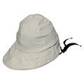 PU blanco lluvia Hat /Rain casquillo/impermeable para adulto