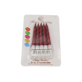 Packing skinny cake decoration birthday spiral candles