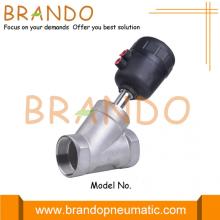 2.5'' DN65 Threaded Pneumatic Angle Seat Piston Valve