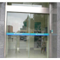 Magnetic automatic sliding door with glass